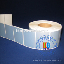 Bedruckter Etikettenaufkleber Polyester PET matt silber PVC-Klebeetikett
